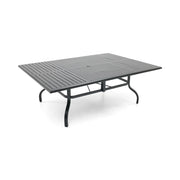 60x84 Inch Rectangle Black Farnham Slat Dining Table - The Great Escape
