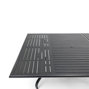 60x84 Inch Rectangle Black Farnham Slat Dining Table - The Great Escape