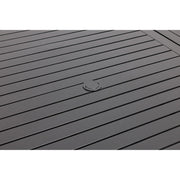 60x84 Inch Rectangle Black Farnham Slat Dining Table - The Great Escape