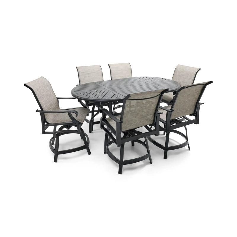 Stirling 7 Piece Sling Counter Height Group - The Great Escape