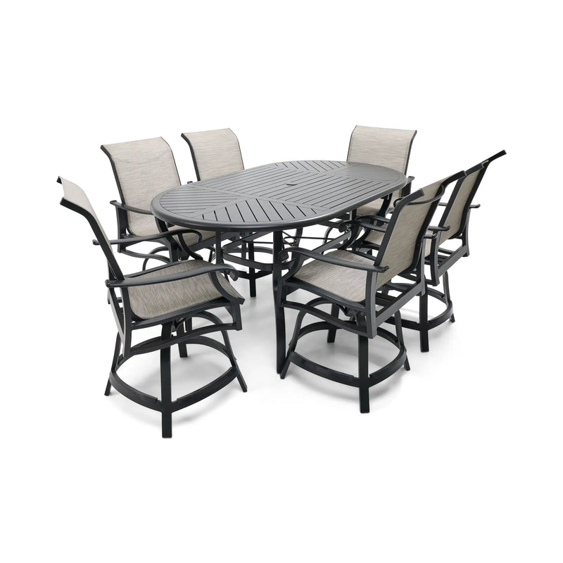 Stirling 7 Piece Sling Counter Height Group - The Great Escape