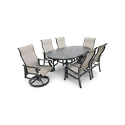 Stirling 7 Piece Sling Oval Dining Group - The Great Escape