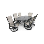 Stirling 7 Piece Sling Oval Dining Group - The Great Escape