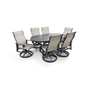 Stirling 7 Piece Sling Oval Dining Group - The Great Escape