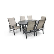Stirling 7 Piece Sling Oval Dining Group - The Great Escape