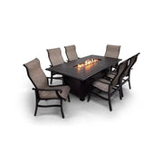 Stirling 7 Piece Sling Firepit Dining Group -  The Great Escape