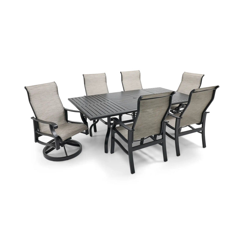 Stirling 7 Piece Sling Dining Group - The Great Escape