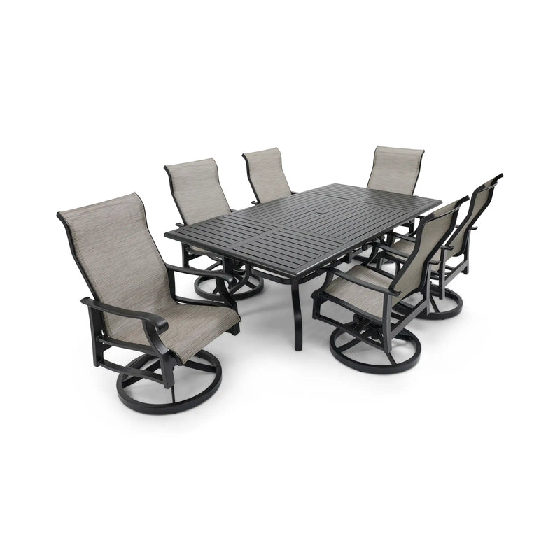 Stirling 7 Piece Sling Dining Group - The Great Escape