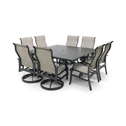 Stirling 9 Piece Sling Square Dining Group - The Great Escape