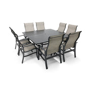 Stirling 9 Piece Sling Square Dining Group - The Great Escape