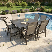 Stirling 9 Piece Sling Square Dining Group - The Great Escape