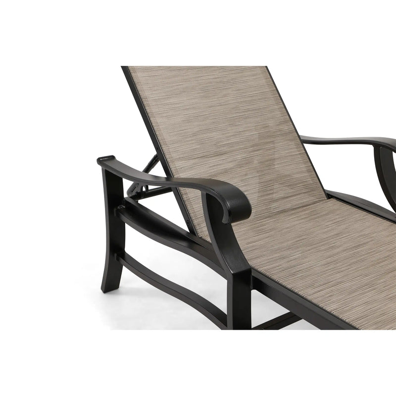 Stirling Deluxe Sling Chaise Lounge W/ Arms - The Great Escape