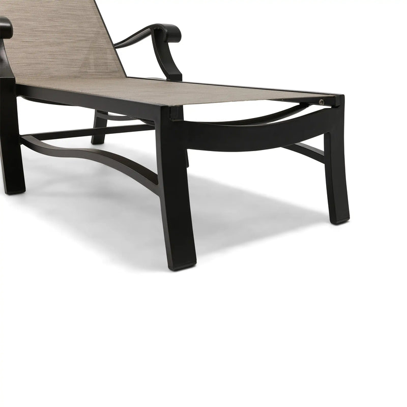 Stirling Deluxe Sling Chaise Lounge W/ Arms - The Great Escape