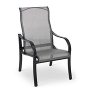 Stirling Black Coal High Back Sling Dining Chair  - The Great Escape