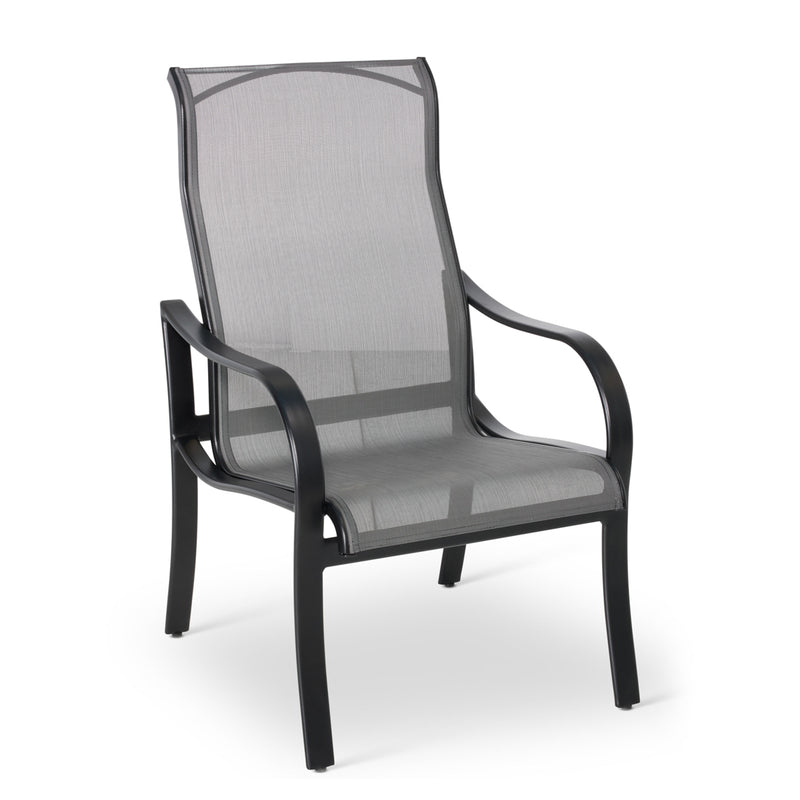 Stirling Black Coal High Back Sling Dining Chair  - The Great Escape