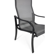 Stirling Black Coal High Back Sling Dining Chair  - The Great Escape