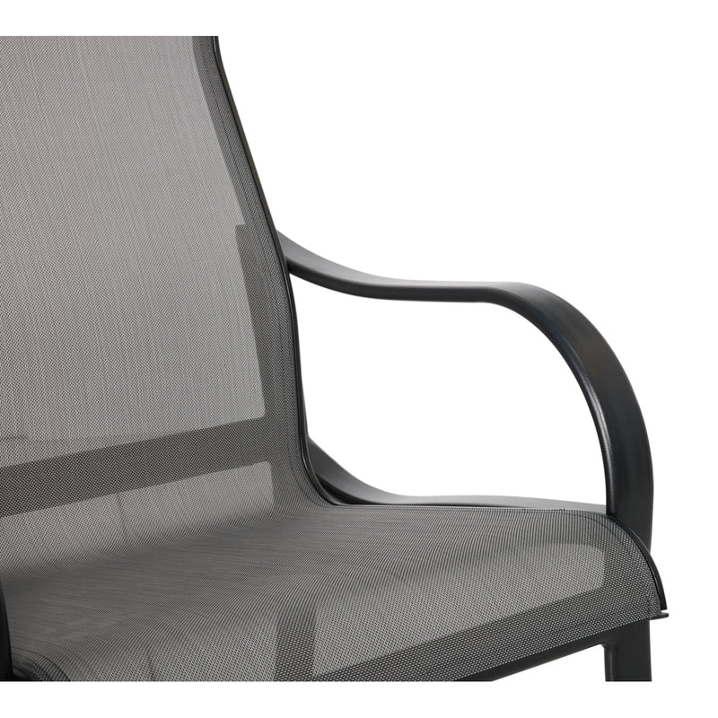 Stirling Black Coal High Back Sling Dining Chair  - The Great Escape