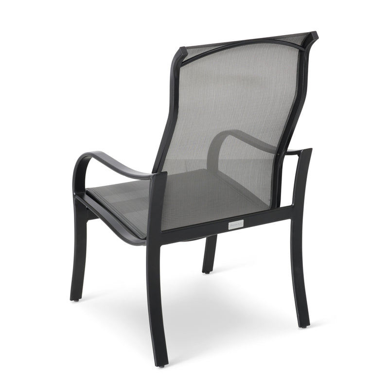 Stirling Black Coal High Back Sling Dining Chair  - The Great Escape