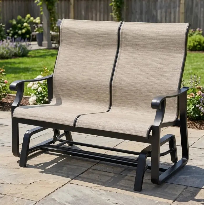 Stirling Black Coal High Back Sling Double Glider - The Great Escape