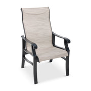 Stirling Black High Back Sling Dining Chair - The Great Escape