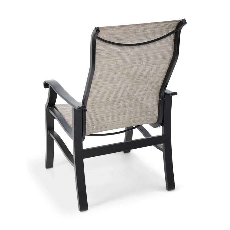 Stirling Black High Back Sling Dining Chair - The Great Escape