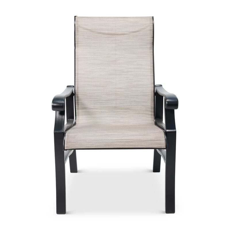 Stirling Black High Back Sling Dining Chair - The Great Escape