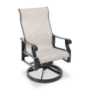 Stirling Black High Back Sling Swivel Rocker - The Great Escape