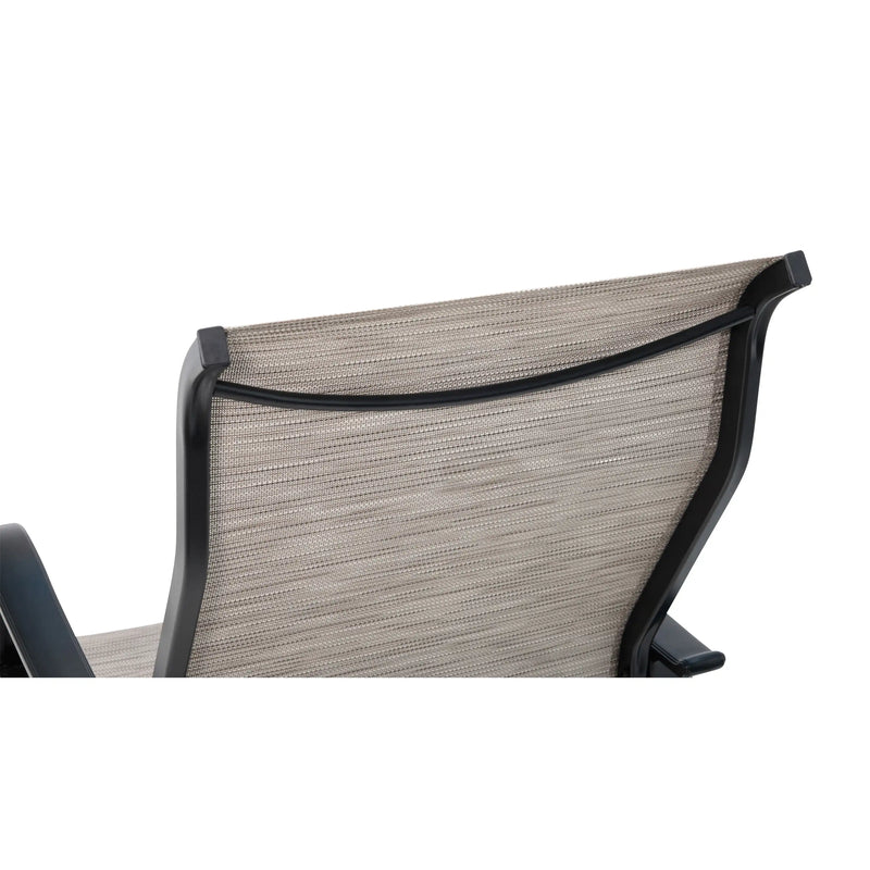 Stirling Black High Back Sling Swivel Rocker - The Great Escape