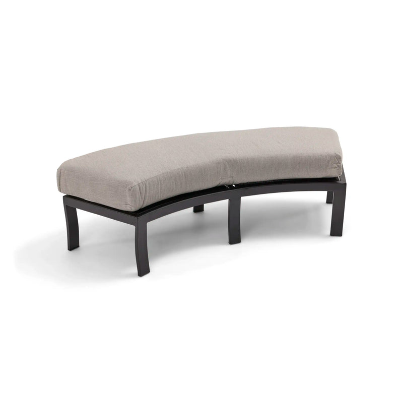 Stirling Makar Oyster Curved Bench Ottoman - The Great Escape