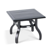 23 Inch Square Black Farnham Slat Coffee Table - The Great Escape