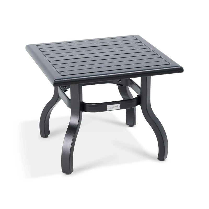 23 Inch Square Black Farnham Slat Coffee Table - The Great Escape