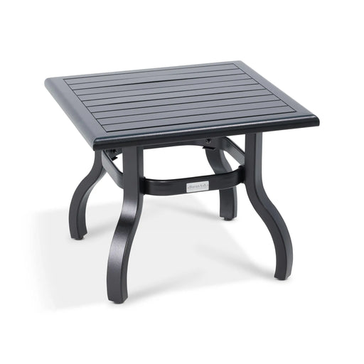 23 Inch Square Black Farnham Slat Coffee Table - The Great Escape
