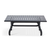 26x48 Inch Rectangle Black Farnham Slat Coffee Table - The Great Escape