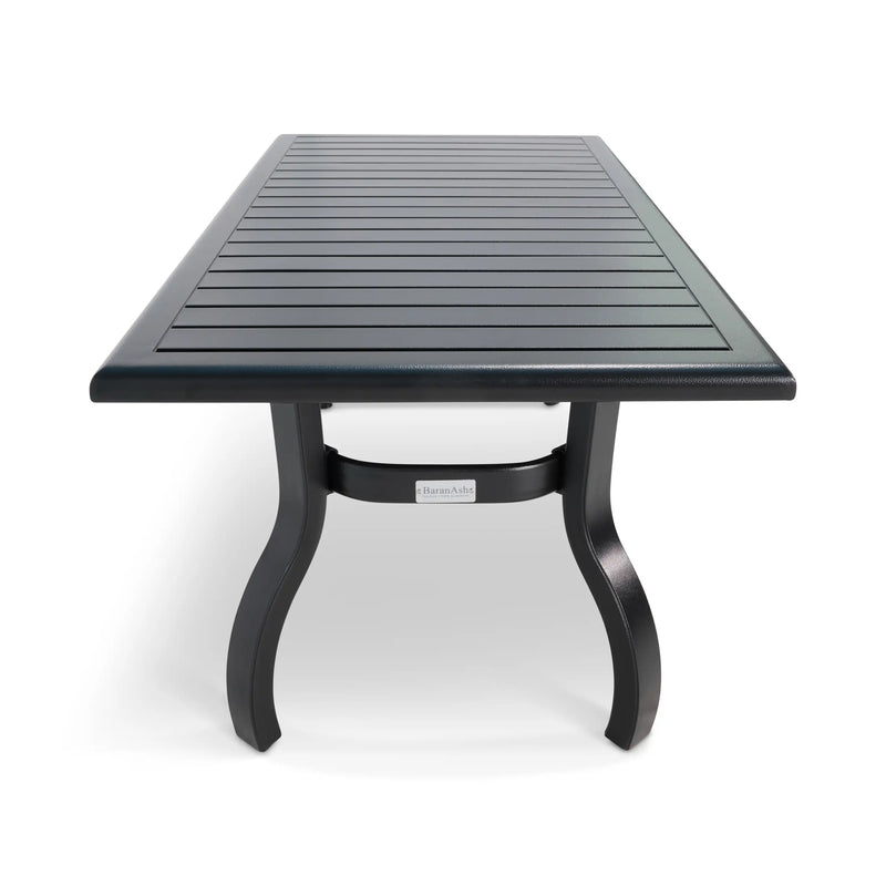 26x48 Inch Rectangle Black Farnham Slat Coffee Table - The Great Escape