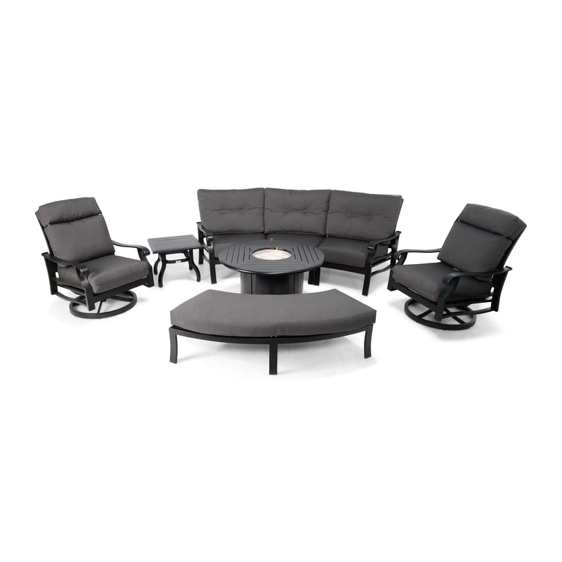 Stirling 8 Piece Sofa Firepit/Chat Group - The Great Escape