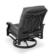 Stirling Black High Back Cushion Swivel Rocker - The Great Escape