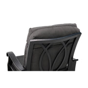 Stirling Black High Back Cushion Swivel Rocker - The Great Escape
