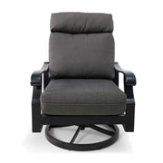 Stirling Black High Back Cushion Swivel Rocker - The Great Escape
