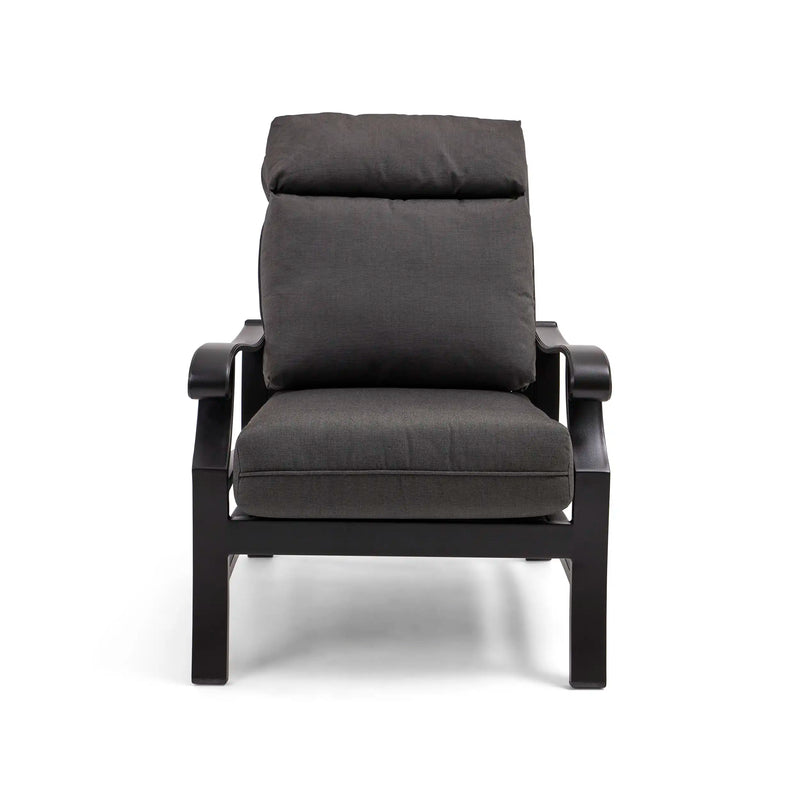 Stirling Black High Back Cushion Lounge Chair - The Great Escape
