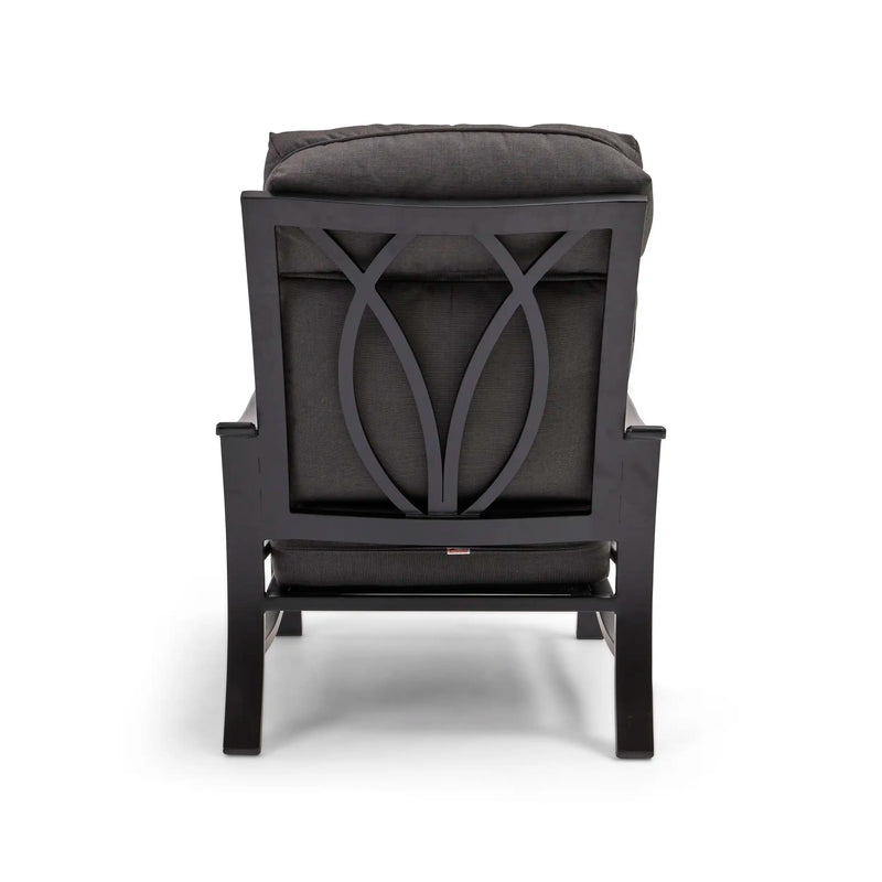 Stirling Black High Back Cushion Lounge Chair - The Great Escape