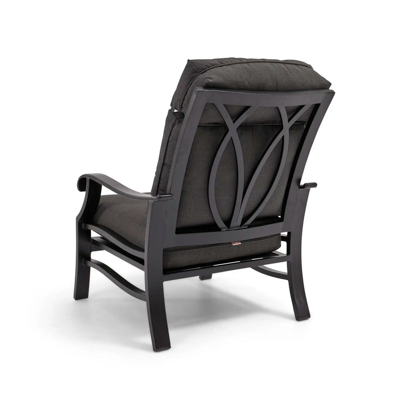 Stirling Black High Back Cushion Lounge Chair - The Great Escape