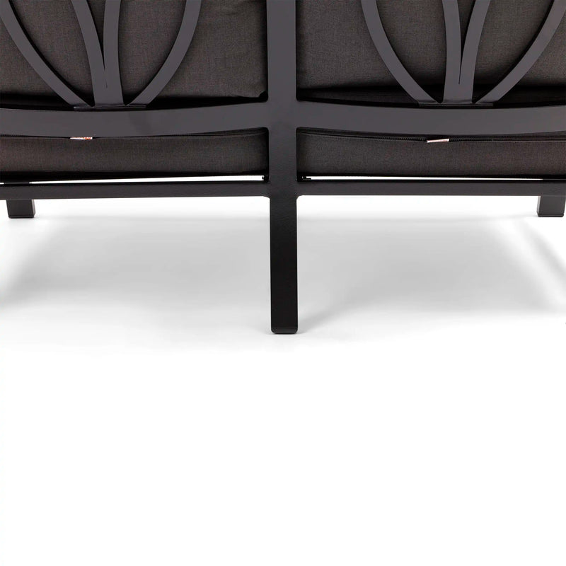 Stirling Canvas Coal Loveseat - The Great Escape