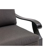 Stirling Canvas Coal Loveseat - The Great Escape