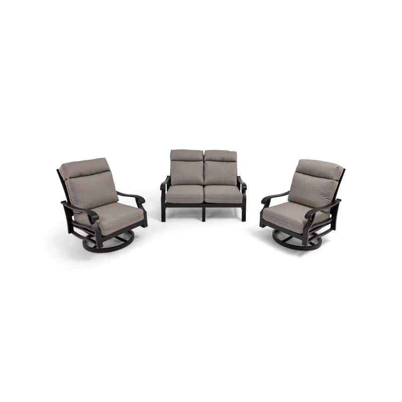 Stirling 3 Piece Makar Oyster Loveseat Group - The Great Escape