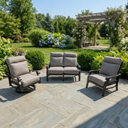 Stirling 3 Piece Makar Oyster Loveseat Group - The Great Escape