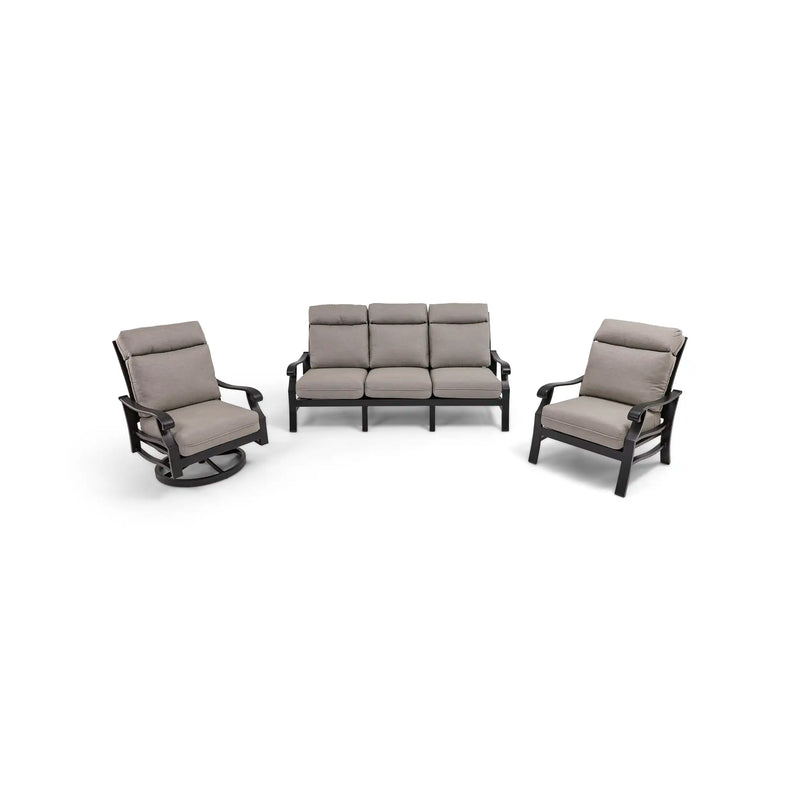 Stirling 3 Piece Makar Oyster Sofa Group - The Great Escape