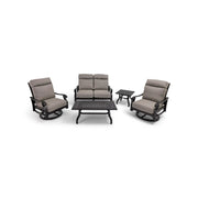 Stirling 5 Piece Makar Oyster Loveseat Chat Group - The Great Escape
