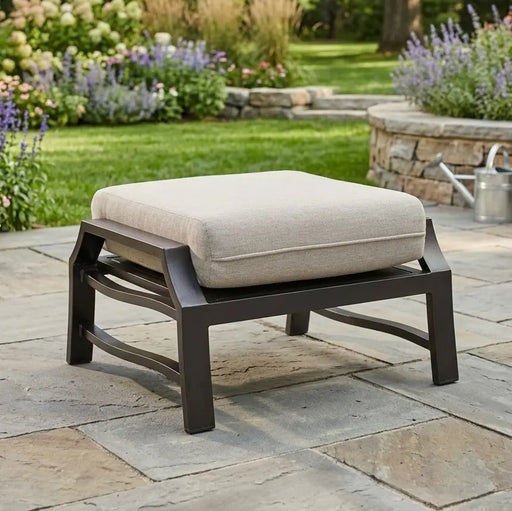 Stirling Deep Seat Cushioned Ottoman - The Great Escape