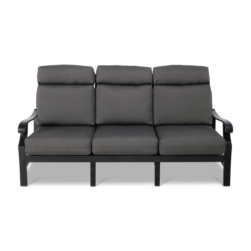 Stirling Black High Back Cushion Sofa - The Great Escape