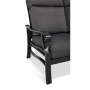 Stirling Black High Back Cushion Sofa - The Great Escape